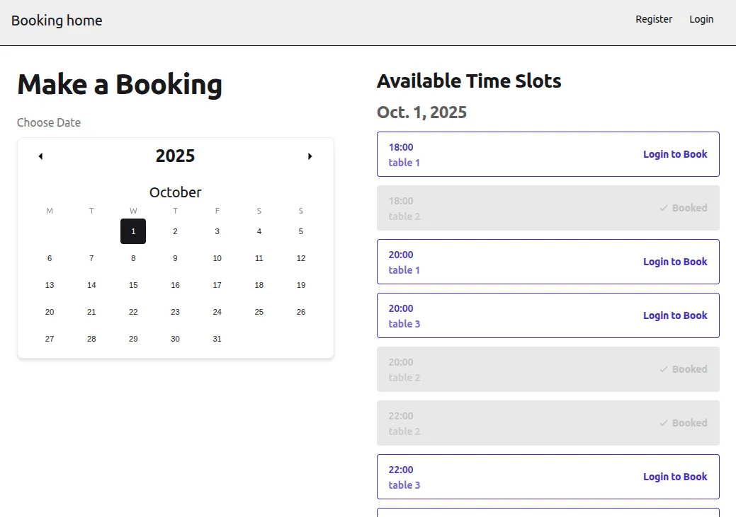 White Label Booking System