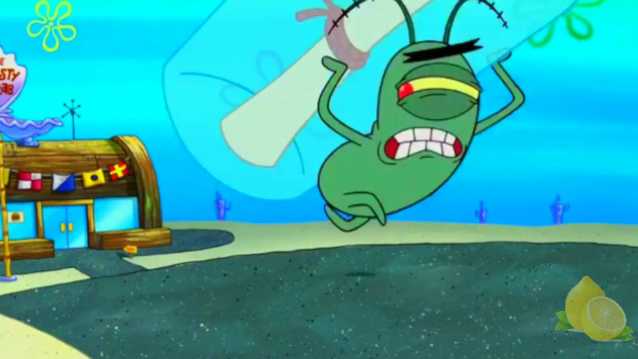 Plankton stealing the secret formula
